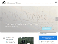 Tablet Screenshot of constitutionalcoalition.org